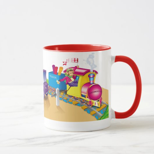 Zug und Auto Tasse (Rechts)