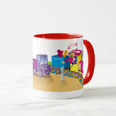 Zug und Auto Tasse (VorderseiteRechts)