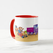 Zug und Auto Tasse (Vorderseite Links)