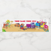 Zug und Auto Wasserflaschenetikett (Einzelnes Label)