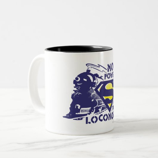 Zug und Logo Zweifarbige Tasse (Vorderseite Links)