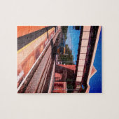 Zug unter der Brücke Puzzle (Horizontal)