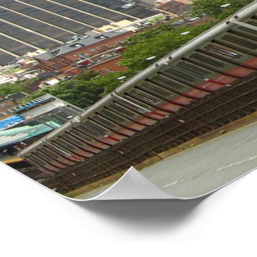 Zug Verlassend Boston Poster (Ecke)