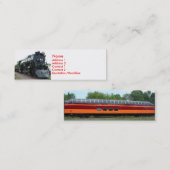 Zug-Visitenkarte Mini Visitenkarte (Vorne/Hinten)