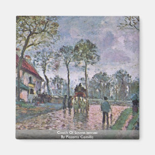 Zug von Louveciennes durch Pissarro Camille Magnet