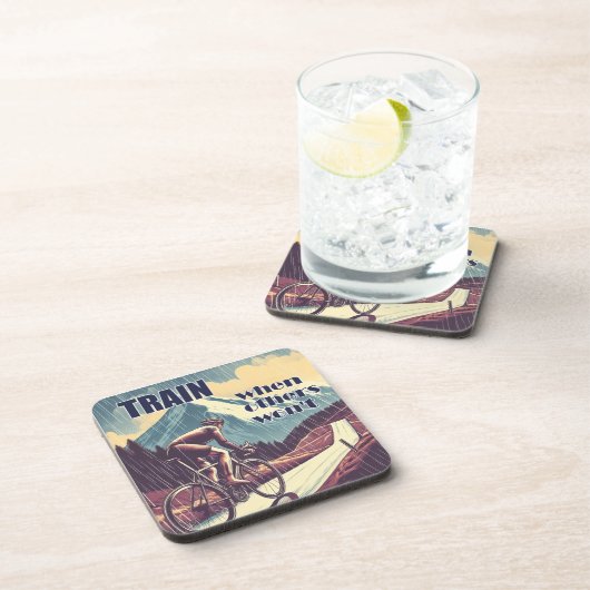 Zug, wenn andere nicht fahren getränkeuntersetzer (Rechte Seite)