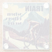 Zug, wenn andere nicht fahren glasuntersetzer (Rückseite)