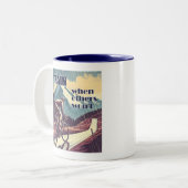 Zug, wenn andere nicht fahren zweifarbige tasse (Vorderseite Links)