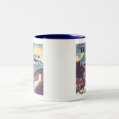 Zug, wenn andere nicht fahren zweifarbige tasse (Mittel)