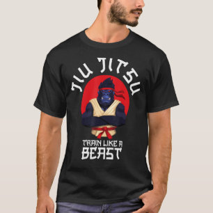 Zug wie ein Bestie Jiu Jitsu Bjj Grappling Mixed M T-Shirt
