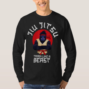 Zug wie ein Bestie Jiu Jitsu Bjj Grappling Mixed M T-Shirt