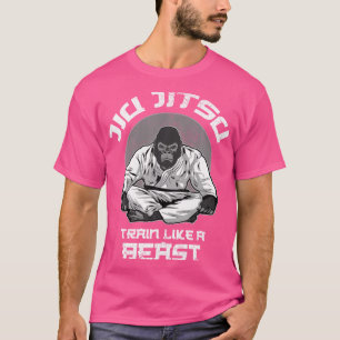 Zug wie ein Bestie Jiu Jitsu Bjj Grappling Mixed M T-Shirt
