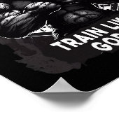 Zug wie ein Gorilla Jiu Jitsu Poster (Ecke)