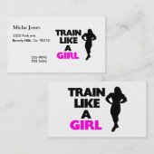 Zug wie ein Mädchen Visitenkarte (Vorne/Hinten)