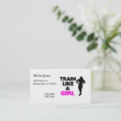 Zug wie ein Mädchen Visitenkarte (Stehend Vorderseite)