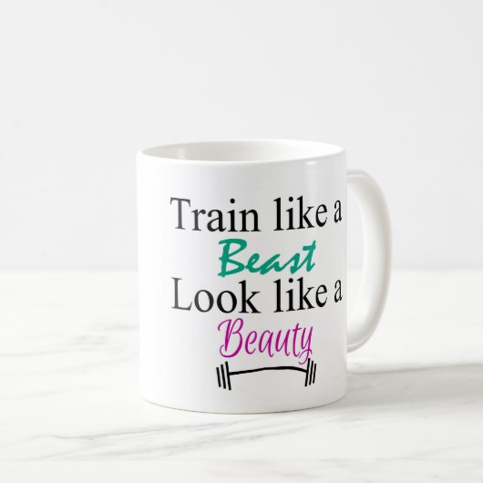 Zug wie ein Tier Kaffeetasse (VorderseiteRechts)