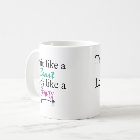 Zug wie ein Tier Kaffeetasse (Vorderseite Links)