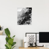 Zug Wreck in Montparnasse Poster (Heimbüro)