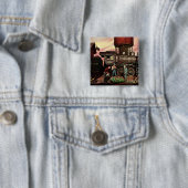 Zug-Yard-Blumen-Garten durch Stevan Dohanos Button (Beispiel)