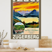 Zug, Zegerberg, Schweiz, Vintag Poster (Küche)