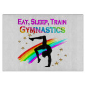 ZUG ZU EINER GYMNASTIKKAMPION SCHNEIDEBRETT (Vorderseite)