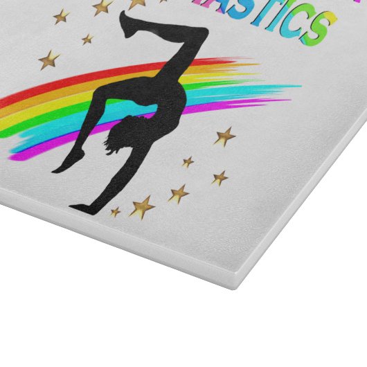 ZUG ZU EINER GYMNASTIKKAMPION SCHNEIDEBRETT (Ecke)