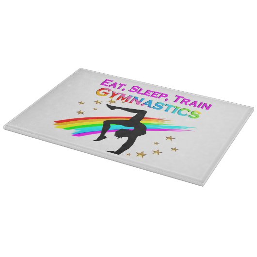 ZUG ZU EINER GYMNASTIKKAMPION SCHNEIDEBRETT (Ecke)