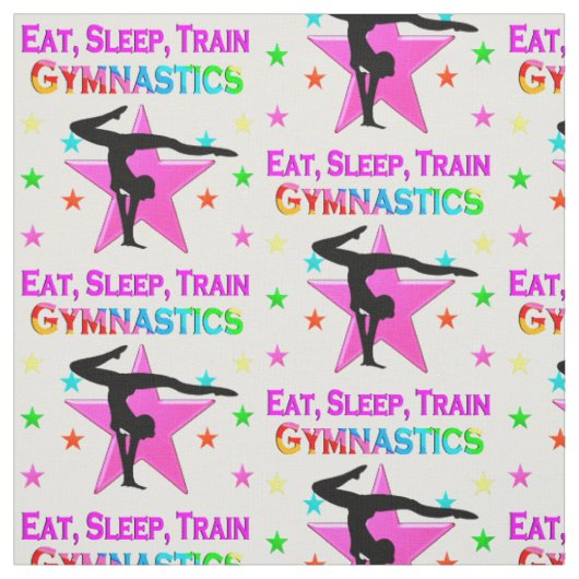 ZUG ZU EINER GYMNASTIKKAMPION STOFF (Muster)