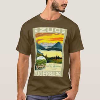 Zug Zugerberg - Schweiz Luftseilbahn Vintage Schwe T-Shirt