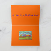 Zug zum Geburtstag Karte (Innenseite)