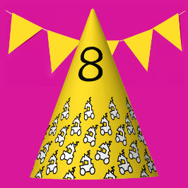 Zug zum Geburtstag Partyhütchen