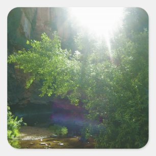 Zugang den Aufklebern zu des Himmels-(1) Quadratischer Aufkleber