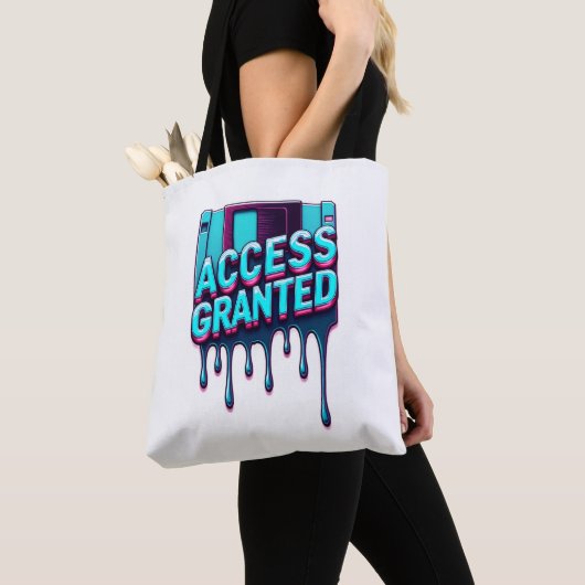 Zugang gewährt | Retro-Hacker-Disketten-Grafik Tasche (Von Nahem)