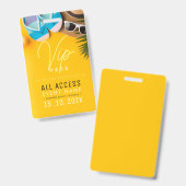 Zugang zum Strand Ausweis (Vorder- & Rückseite)