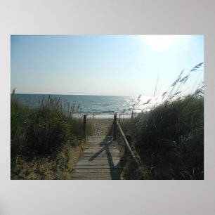 Zugang zum Strand Poster