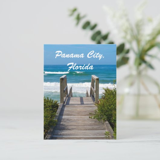 Zugang zum Strand - Postkarte (Stehend Vorderseite)