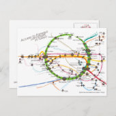 Zugang zur berühmten Sehenswürdigkeit in Tokio rev Postkarte (Vorne/Hinten)