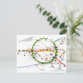 Zugang zur berühmten Sehenswürdigkeit in Tokio rev Postkarte (Stehend Vorderseite)