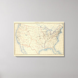 Zugänge 1 des Gebiets Leinwanddruck