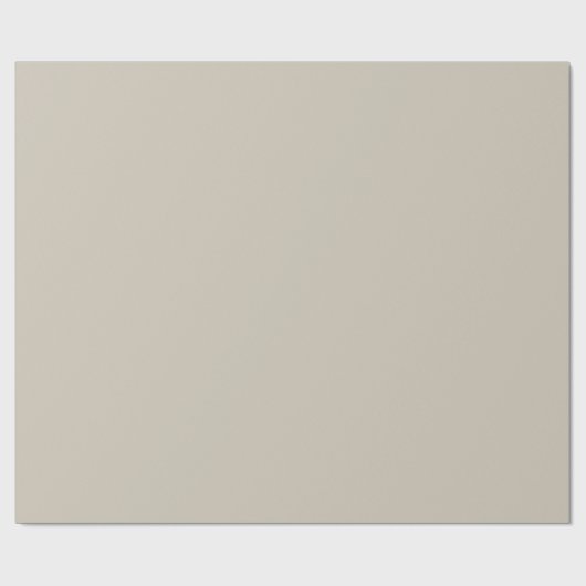 Zugängliche Beige Solid Color Geschenkpapier (Flach)