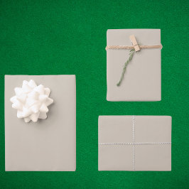 Zugängliche Beige Solid Color Geschenkpapier Set
