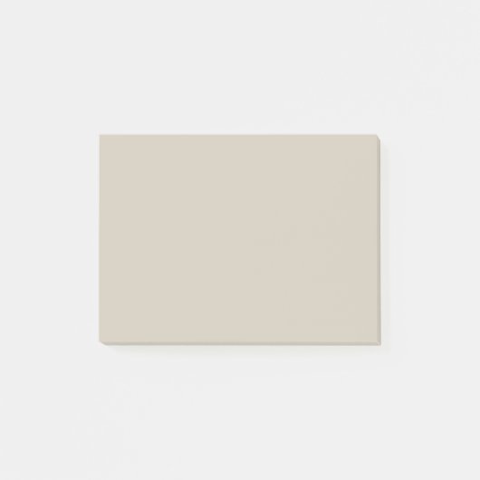 Zugängliche Beige Solid Color Post-it Klebezettel (Vorderseite)