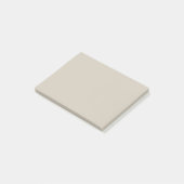 Zugängliche Beige Solid Color Post-it Klebezettel (angewinkelt)
