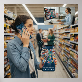 Zugängliche Navigations-App Poster