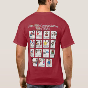 Zugänglicher T - Shirt von Kommunikationsgrundsä