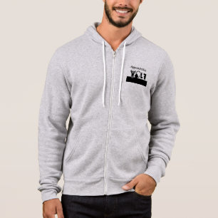Zugänglicher Wolf/Geist des Wolfes Reißverschluss  Hoodie