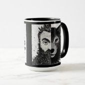 Zugänglicher Wolf : Halb Wolf Tasse (VorderseiteRechts)