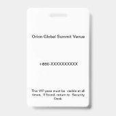 Zugangsausweis Identifikation | Konferenz_update Ausweis (Rückseite)