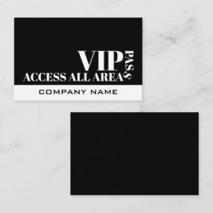 Zugangsberechtigung für alle Bereiche Design, VIP- Visitenkarte