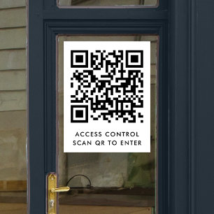 Zugangskontrolle Türschloss QR-Code-Scan zum Ein Fensteraufkleber